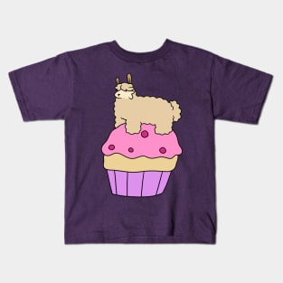 Cupcake Alpaca Kids T-Shirt